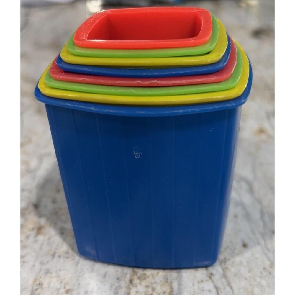 Playskool Vintage Stacking And Nesting Cups Complete Set Of 8 Toy